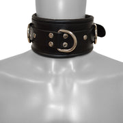 Prowler RED Leather Lockable Collar LXL