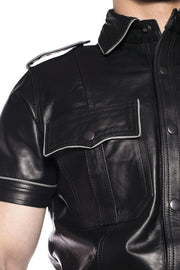 Prowler RED Police Shirt Piped