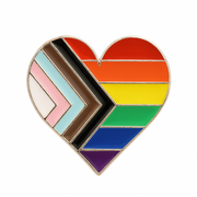 Progress Heart Enamel Pin