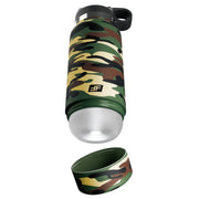 PDX Plus Fap Flask - Happy Camper Discreet Stroker - Camo - Frosted
