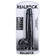 RealRock Extra Large Straight Dildo with Balls 15 Inch