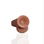 RealRock Extra Thick Dildo With Balls Tan 8 Inch