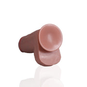 RealRock Extra Thick Dildo With Balls Flesh 10 Inch