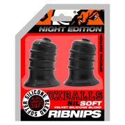 Oxballs Ribnibs Curved Springy Ribbed Nipsuckers Special Edition Night