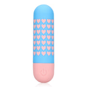 S-Line Heart To Get Bullet Vibrator Blue Pink