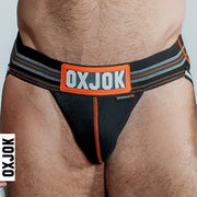 Oxballs Slingjock Upthrust Slider-Strap Jock BLACK IRON X-LARGE