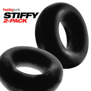 Hunkyjunk Stiffy 2-Pack Bulge Cockrings Tar Ice