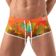 Floral Swim Trunk Yellow - Size : S