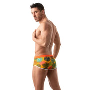 Floral Swim Trunk Yellow - Size : S