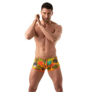 Floral Brazilian Swimsuit Yellow - Size : S