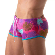 Floral Brazilian Swimsuit Pink - Size : L