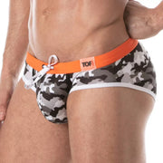 Iconic Swim Briefs - Grey - Size : XL
