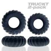 Oxballs Truckt 2-Piece Cockring - Plus + Silicone Special Edition Night